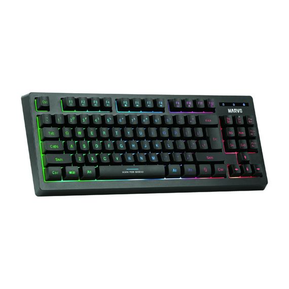 Клавіатура Marvo K607 3 colors-LED USB (K607) | Зображення 1