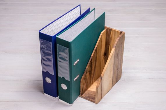 Підставка для папок та документів на 3 секції з логотипом | Зображення 5