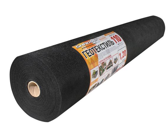 Геотекстиль  (110 г/м2) 0,8*50 чорний геотекстиль садовий