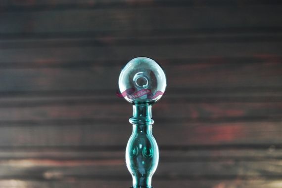 Стеклянная трубка Bubble Light Green Oil | Зображення 1
