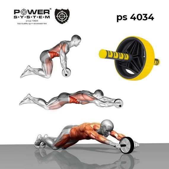 Колесо для преса Power System PS-4034 Multi-core AB Wheel Yellow | Зображення 6