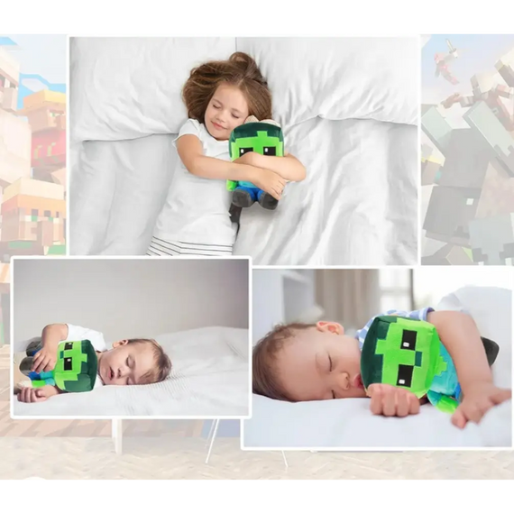 Дитяча іграшка з гри Minecraft Зомбі, що сидить, 22 см, зелений Зомбі Дитинча Майнкрафт | Зображення 6