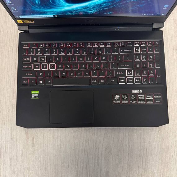 Ігровий ноутбук Acer Nitro 5 AN515-57 / 15.6" (1920x1080) IPS / Intel Core i7-10750H (6 (12) ядер по 2.6 - 5.0 GHz) / 16 GB DDR4 / 512 GB SSD / nVidia GeForce RTX 3060, 6 GB GDDR6, 192-bit / WebCam б/в | Зображення 2