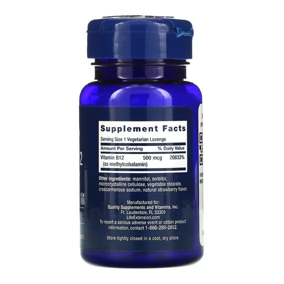 B12 500 mcg - 100 lozenges | Зображення 1