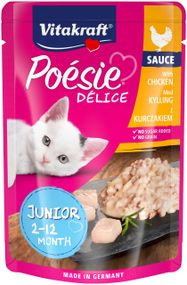 Вологий корм з куркою для кошенят Vitakraft Poesie Delice Chicken, 85 гр