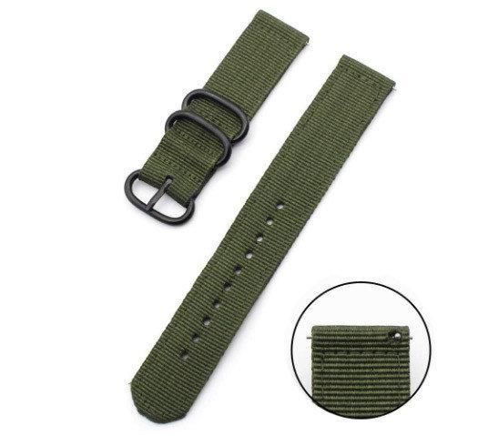 Нейлоновый ремешок Primo Traveller для часов Xiaomi Amazfit GTR 47 mm - Army Green | Зображення 1