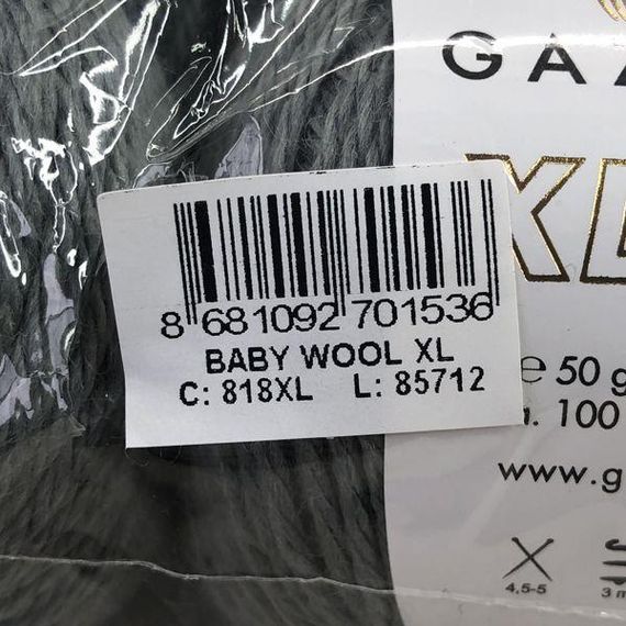 Пряжа Gazzal – Baby Wool XL колір 818 | Зображення 2