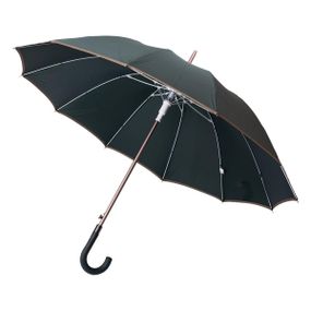 Класична парасолька-тростина з чохлом напівавтомат з поліестеру міцна надійна 12 спиць діаметр 120 см Зелений HP-23-16GR