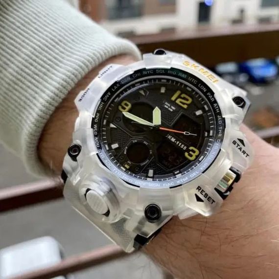 Військовий тактичний годинник SKMEI 1155BWT | Годинники для військовослужбовців Брендовий CR-527 чоловічий годинник | Зображення 1