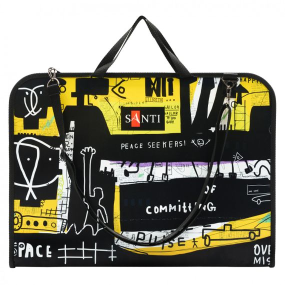 Папка-портфель для ескізів А3 Santi Graffiti 491688 49.7х37х3 см | Зображення 1
