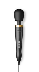 Преміальний вібромасажер DOXY Die Cast матово-чорний, з покриттям із 24-каратного золота Sex Aura