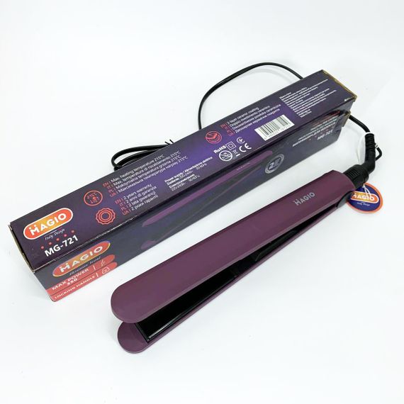 Випрямляч для волосся з турмаліном MAGIO, Випрямляч для будь-якого типу волосся Плойка випрямлення RT-46 | Зображення 2