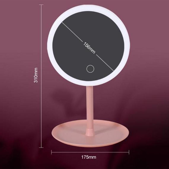 Дзеркало з LED-підсвіткою для макіяжу, Led Lighted | Зображення 3