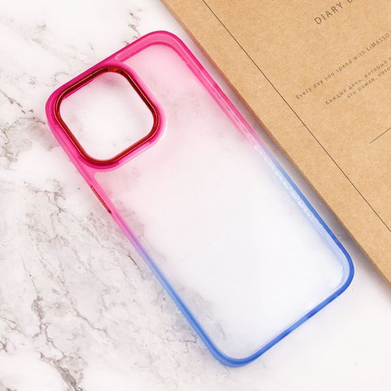 Чехол TPU+PC Fresh sip series для Apple iPhone 13 Pro Max (6.7") Синий / Розовый | Зображення 2