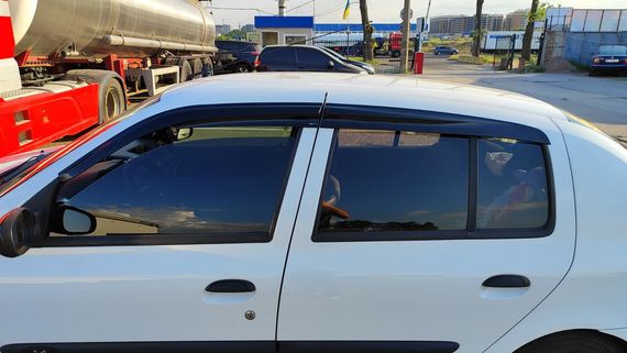 Вітровики (4 шт., Sunplex Sport) для Renault Symbol 1999-2008 рр | Зображення 1