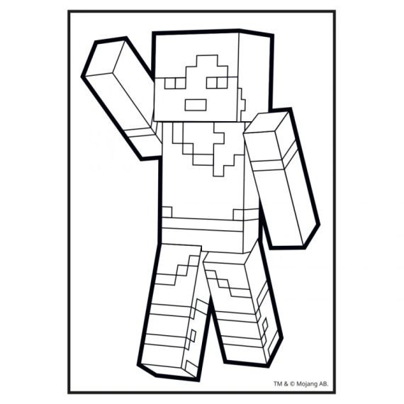 Розмальовка Minecraft YES 743221 8 арк. Різнокольоровий shop (4823091920158) | Зображення 1