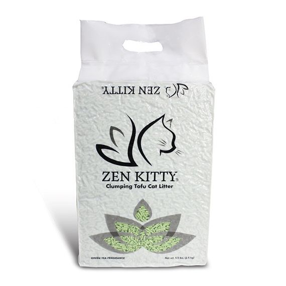 Соевый наполнитель с запахом зеленого чая ZenKitty Clumping Tofu Green Tea, 5.5 л