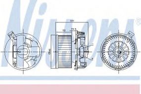 Вентилятор салону NISSAN MICRANOTE (вир-во Nissens) NISSENS 87209 на NISSAN EVALIA