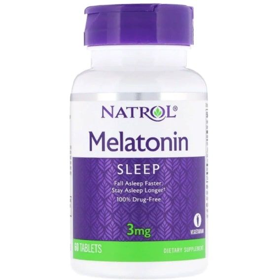 Мелатонін для сну Natrol Melatonin 3 mg 60 Tabs NTL-00510