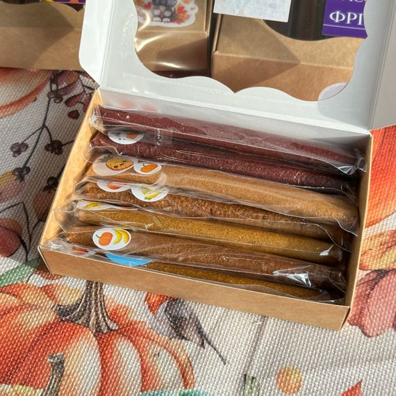 Подарунковий набір “Гарбузова насолода”, 7 смаків, 120 г, у святковій коробці | Зображення 1