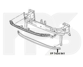 Направляющая переднего бампера VW Passat B8 '15- (FPS) 3G0807651B