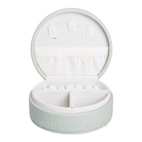 Скринька для прикрас з еко шкіри 10×9×4.5 см ​​органайзер для ювелірних виробів HP-5-31GR