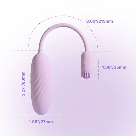 Віброяйце Svakom Plume Pastel Lilac Sex Aura | Зображення 5