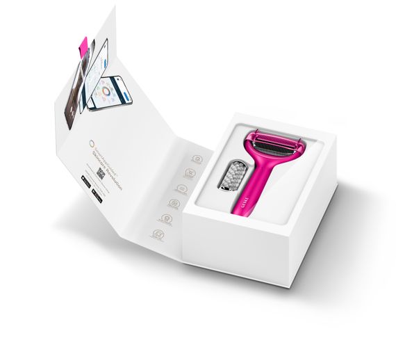 Електронний ролер для обличчя та тіла з мікроголками GESKE MicroNeedle Face&Body Roller 8в1 magenta | Зображення 8