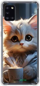 Чохол на Samsung Galaxy A31 A315F Білий кіт "5646sp-1908-2448"