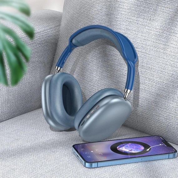 Бездротові навушники BOROFONE BO22 Elegant BT headphones Blue | Зображення 1