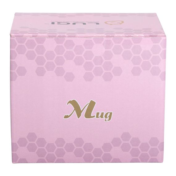 Кружка фарфоровая с золотым ободком и золотой ручкой 420 (мл) Мятный RX-N240629M | Зображення 3