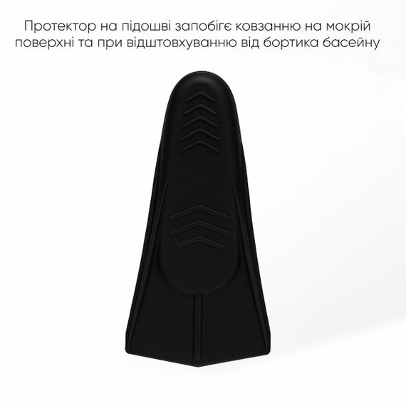 Короткие ласты для тренировки в бассейне Renvo Frio с закрытой пяткой Черный 39-41 (SF100-01 39-41) | Зображення 4