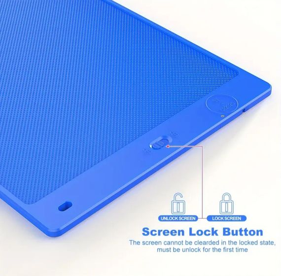 10 дюймов цветной ЖК-планшет для письма, детский блокнот для рисования граффити, планшет для рисования. Синий | Зображення 3