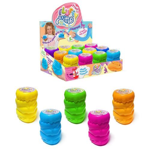 Уценка. Лизун "Fluffy Slime", 150 г (укр) - треснутий