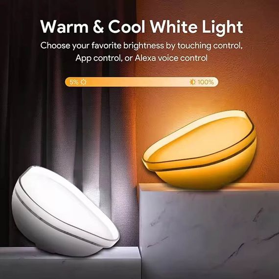 Настольный светильник SAL-009B Bluetooth USB interface with app White | Зображення 3
