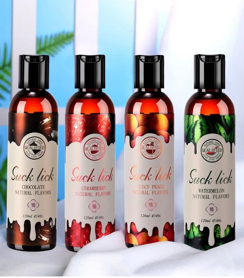 Оральний лубрикант Suck Lick з ароматом та смаком полуниці 120 ml | Зображення 9