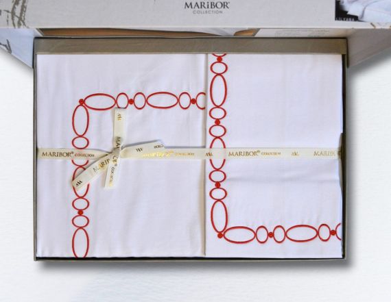 Комплект постільної білизни Maribor Exclusive Satin  200х220 см Lilyana Red | Зображення 3
