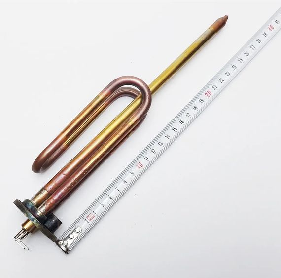 Тен 1500Вт для бойлера Ф48 з клемами "тато" Італія | Зображення 1