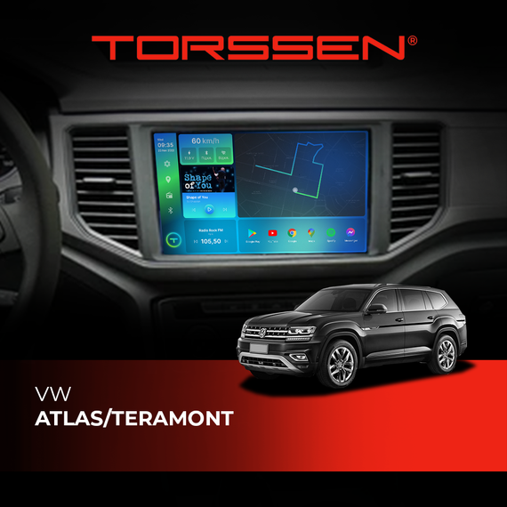 Штатна магнітола Torssen VW Atlas/Teramont FL10 4+64Gb 4G Carplay DSP