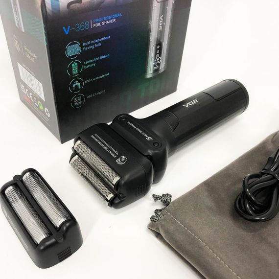 Електробритва для бороды VGR V-368, Бритва профессиональная для бритья, Профессиональная элетробритва NO-55 | Зображення 6