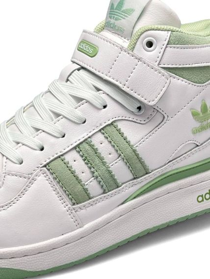 Зимові жіночі кросівки Forum 84 High BWhite Olive Fur , В'єтнам 36 23 см | Зображення 6