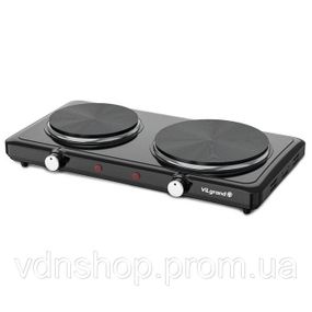 Електронні кухонні плити побутові настільні VILGRAND VHP182F 2500Вт, Потужна настільна плита для дому MQ-37
