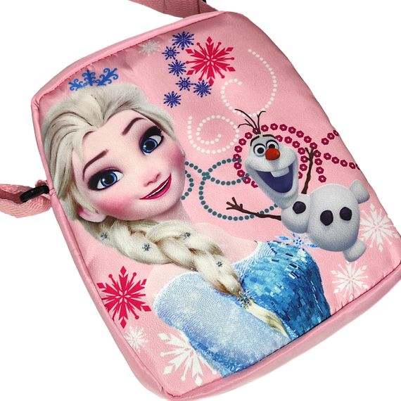 Детская сумка через плечо для девочек Холодное сердце Эльза и Олаф Frozen Elsa розовая (2575263504) | Зображення 2