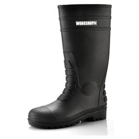 Чоботи захисні Workshop[R], S5, сталевий носок, ПВХ, чорні, пара, р.46