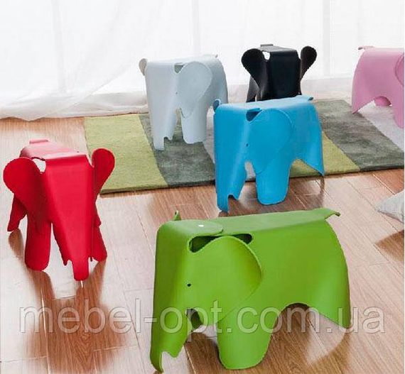 Дитячий стілець-іграшка Elephant зелений поліпропілен, дизайн Charles and Ray Eames | Зображення 7
