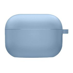 Силиконовый футляр с микрофиброй для наушников Airpods Pro 3 Голубой / Lilac Blue