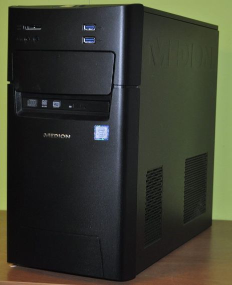 Комп'ютер Medion Akoya P5360 E-MT22 Tower / Intel Core i5-6402P (4 ядра по 2,8 - 3,4 ГГц) / 8 ГБ DDR4 / 128 ГБ SSD / Intel HD Graphics 510 / DVD-ROM / Windows 11 Home б/в | Зображення 2