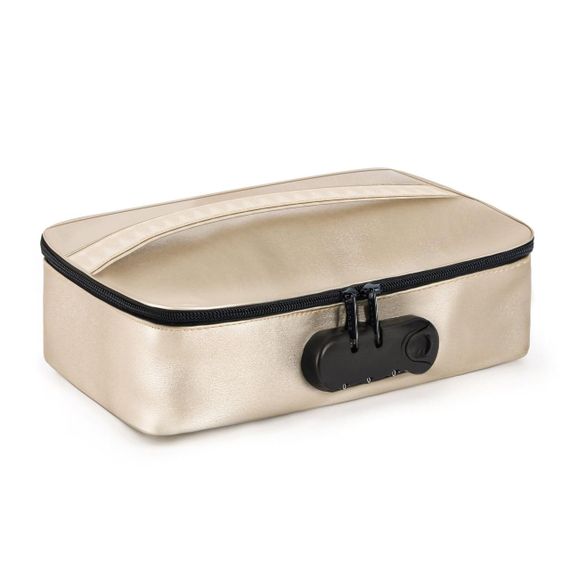 Кейс для игрушек Dorcel DISCREET BOX LUXURY GOLD, кодовый замок, 27×16×7,62 см sexstyle