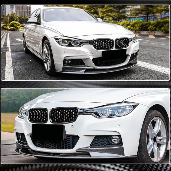 Накладка на передній бампер Lip V3 (для F10 M-Sport, Карбон) для BMW 5 серія F-10/11/07 2010-2016 рр | Зображення 2