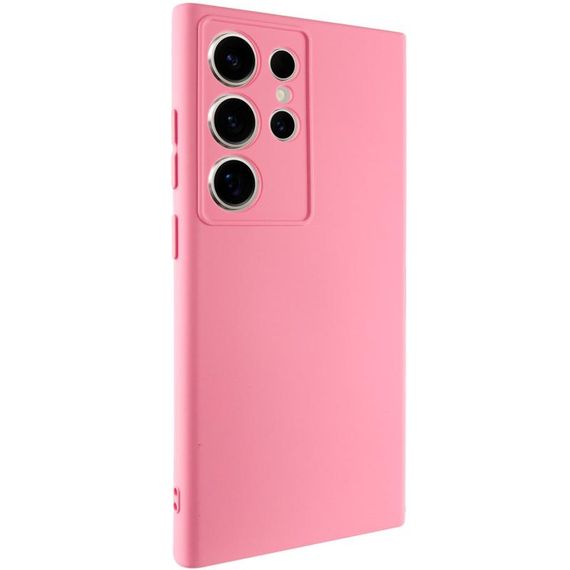 Чохол TPU GETMAN Liquid Silk Full Camera для Samsung Galaxy S24 Ultra Рожевий / Pink | Зображення 1
